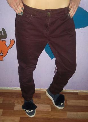 Бордові джинси wallis denim