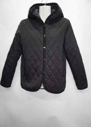 Куртка жіноча демісезонна утеплена двостороння lowrys-стік р.42-44 048gk (тільки в зазначеному розмірі)7 фото