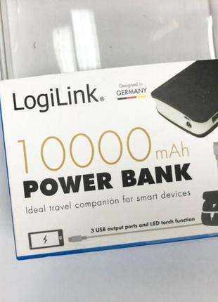 Повнр банк power bank logilink pa0145, 10000 mah.2 фото