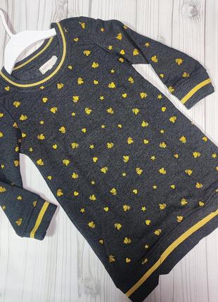 Теплое платье, туника с единорожками