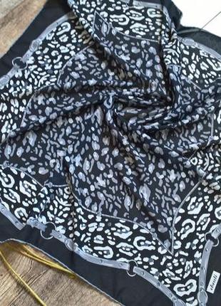 Турецкий черно-серый платок-тигровый принт от ebruli2 фото