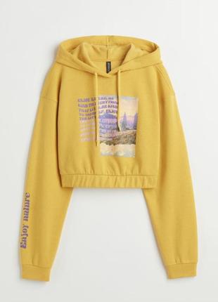 Кофта світшот худі толстовка zara короткий на флісі