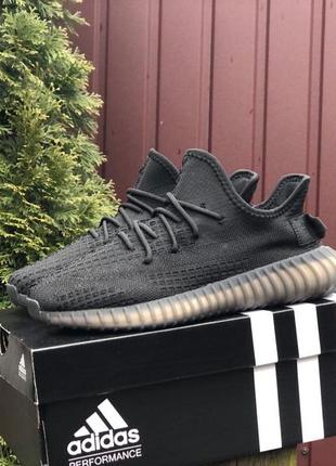 Жіночі легкі чорні кросівки в сітку adidas yeezy boost 350 🆕 адідас ізі буст