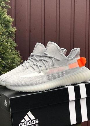 Женские легкие серые кроссовки в сетку adidas yeezy boost 350🆕 адидас изи буст