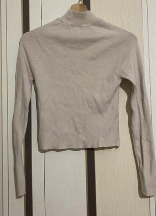 Водолазка (джемпер) женский pull &amp; bear (s) кремовый 3