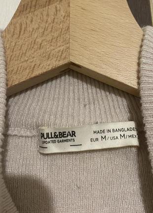 Водолазка (джемпер) женский pull &amp; bear (s) кремовый2 фото