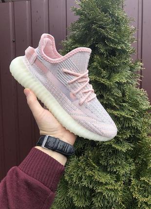 Женские легкие  розовые кроссовки в сетку adidas dames adidas dames climaheat trainers sneakers boots🆕 адидас изи буст