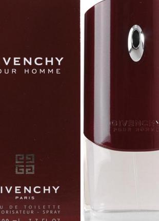 Givenchy pour homme туалетная вода 100 ml живой пур гом бордовые духи парфюм мужская парфюмерия