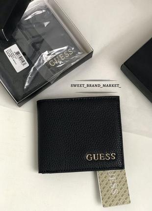 Кошелек мужской черный guess, кошелек мужественный4 фото