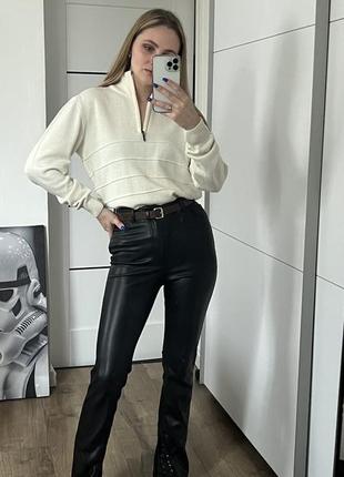 Свитер шерсть горловина на замке