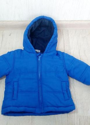 Куртка демисезонная на мальчика три - шесть месяцев синяя