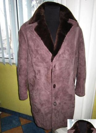 Большая натуральная мужская дублёнка . франция. лот 384