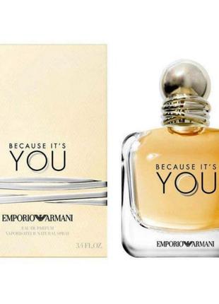 Giorgio armani emporio armani because it s you 100 ml парфюмированная вода эмпорио бикиоз итс мю парфюм