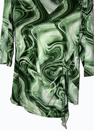 Reitmans/брендовая асимметричная зеленая блуза3 фото