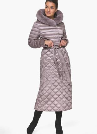 Длинная зимняя куртка воздуховик женская braggart модель 310124 фото