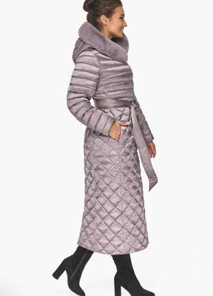 Длинная зимняя куртка воздуховик женская braggart модель 310126 фото