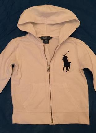 Кофта спорт олимпийка ralph lauren 4 года, 100% хлопок, замеры на фото