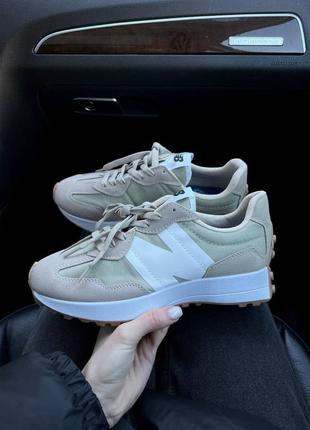 Кроссовки new balance 327 beige