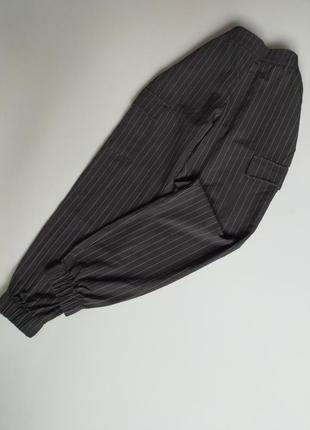 Fb sister брюки с карманами в полоску1 фото