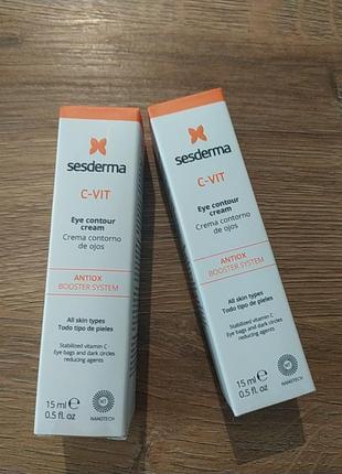 Sesderma c-vit крем для контура глаз, крем под глаза 15 мл1 фото