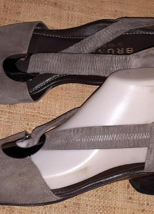 42р-28 см замша на широку босоніжки brunate made in italy