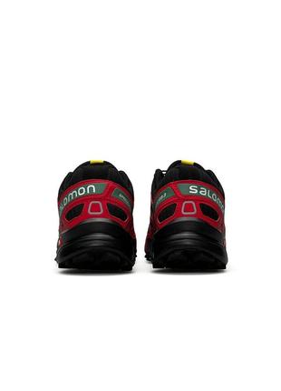 Хит продаж! мужские кроссовки salomon speedcross 3 black red8 фото
