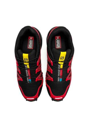 Хит продаж! мужские кроссовки salomon speedcross 3 black red7 фото