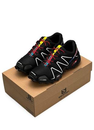 Хит продаж! мужские кроссовки salomon speedcross 3 black1 фото