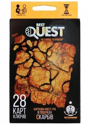 Карткова квес-гра danko toys best quest. в пошуках скарбів (укр) (bq-01-03u)