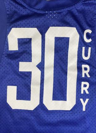 Майка джерсі jersey сітка баскетбольна чоловіча синя нба nba golden state curry #306 фото