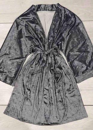 Гарний халат з велюру, велюровий халатик, халат велюр