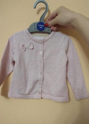 Нарядна кофточка для дівчинки 9-12мес.