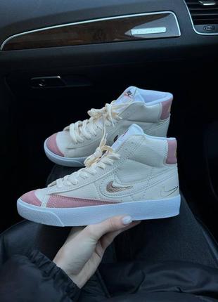 Nike blazer mid beige
powder женские кроссовки найк блейзер бежевые пудровые пудра беж осень весна лето демисезон трендовые кеды