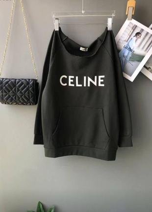 Худі світшот чорний селін celine