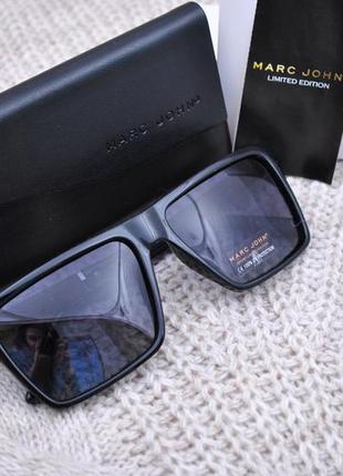 Фирменные солнцезащитные очки  прямоугольные  marc john polarized mj0741