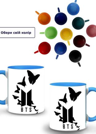 Кружка цветная бтс (bts) (9762-1089-sk) голубой
