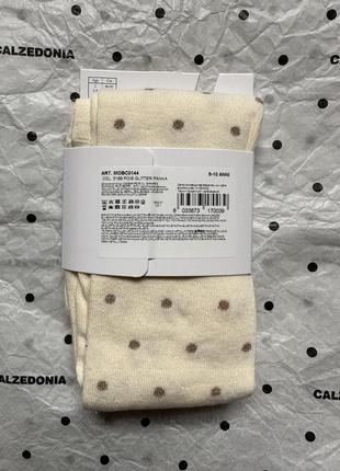 Calzedonia хлопковые колготки в горох с блеском8 фото