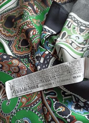 Стильна блуза zara трендовий принт з атласної тканини10 фото