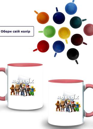 Кружка цветная roblox (9762-1219-pk) розовый