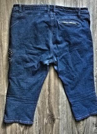 Модные  джинсовые бриджи 52-54 р2 фото
