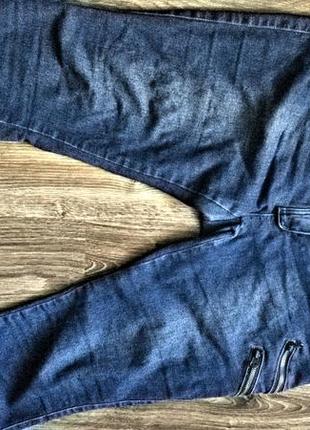 Модные  джинсовые бриджи 52-54 р3 фото