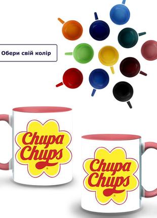 Кружка кольорова чупа чупс(chupa chups) (9762-1981-pk) рожевий