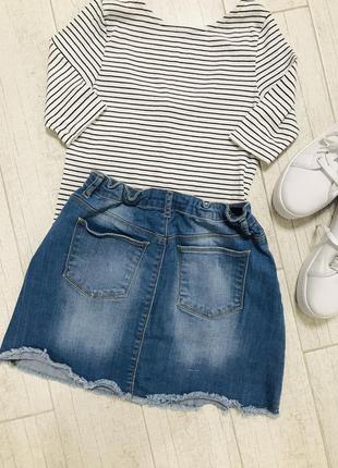 💙🛍стильна джинсова спідниця by very 5