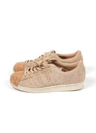 Замшеві кросівки лімітовані adidas superstar 80s cork1 фото