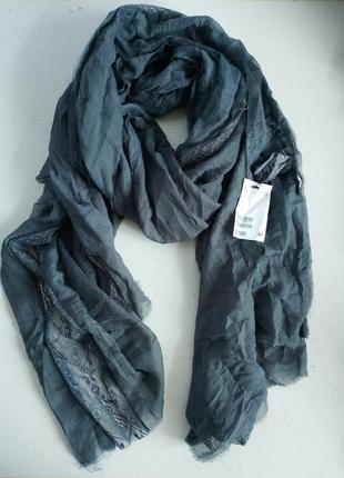 Розпродаж! жіночий шарф шарфик з мереживом шведського бренду h&m1 фото