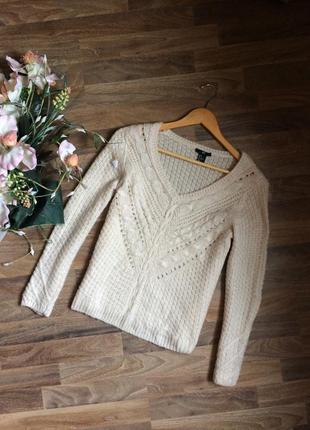 Кремовий светр h&m