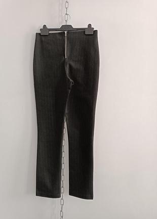 Штани на високій посадцв h&m повсякденні у смужку, s, 165/72 cm, cтрейчеві5 фото