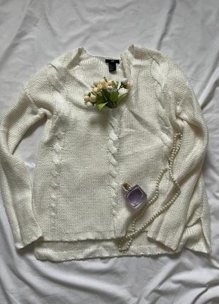 Молочний светр h&m