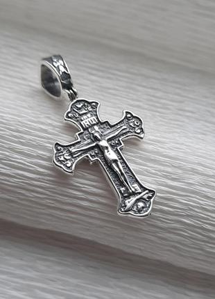 Срібний хрест із чорнінням1 фото