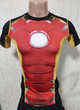 Sondico iron man marvel детская подростковая компрессионная термо футболка